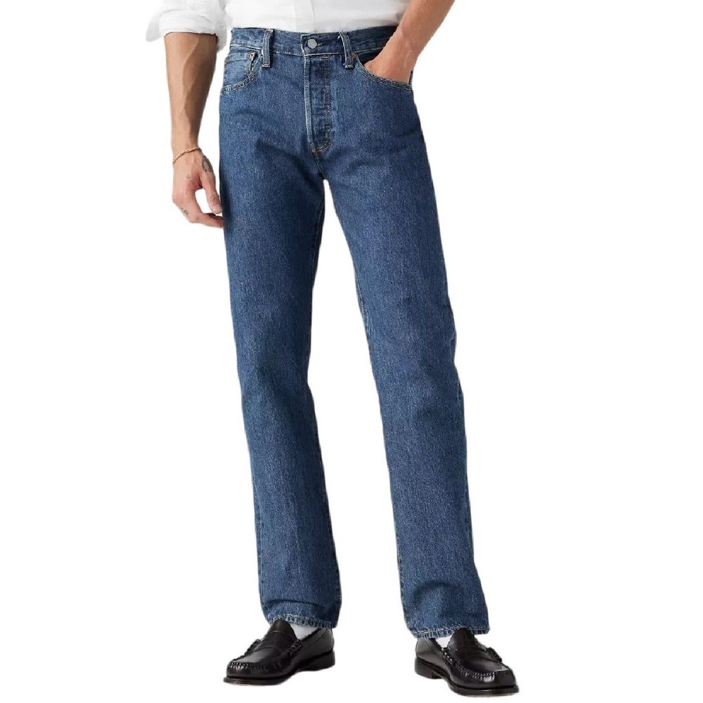 LEVIS 501ORIGINAL FIT FLAT FINISH ΠΑΝΤΕΛΟΝΙ ΤΖΙΝ ΑΝΔΡΙΚΟ MED INDIGO