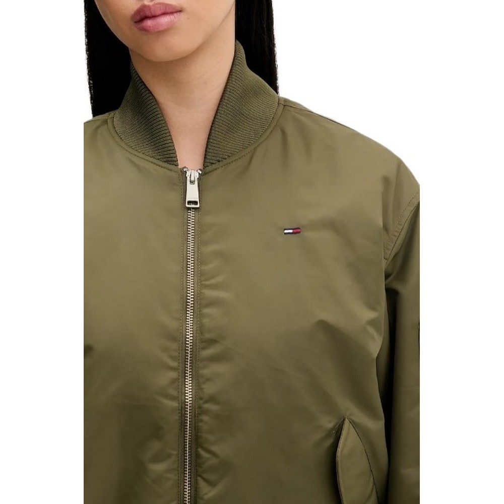 TOMMY JEANS ESSENTIAL BOMBER JACKET ΜΠΟΥΦΑΝ ΓΥΝΑΙΚΕΙΟ OLIVE