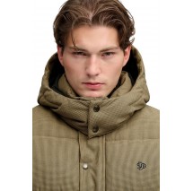 SUPERDRY PREMIUM HOOD CHECK PUFFER JKT ΜΠΟΥΦΑΝ ΑΝΔΡΙΚΟ BROWN