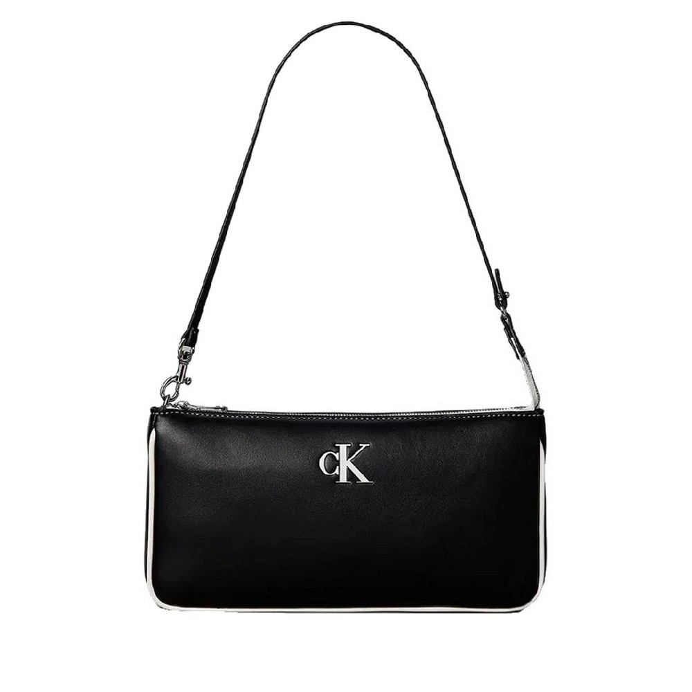 CALVIN KLEIN CONTRAST CK CONVERTIBLE POUCH ΤΣΑΝΤΑ ΓΥΝΑΙΚΕΙΑ BLACK