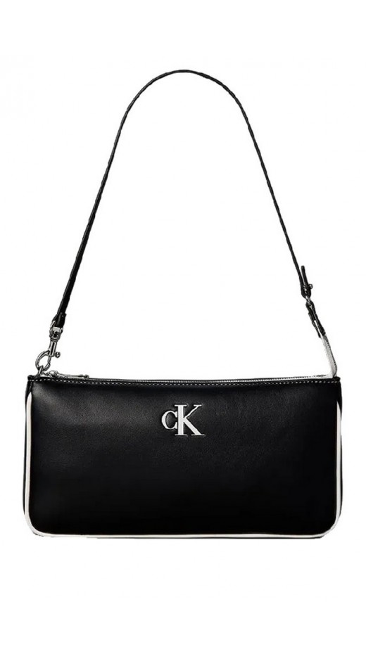 CALVIN KLEIN CONTRAST CK CONVERTIBLE POUCH ΤΣΑΝΤΑ ΓΥΝΑΙΚΕΙΑ BLACK