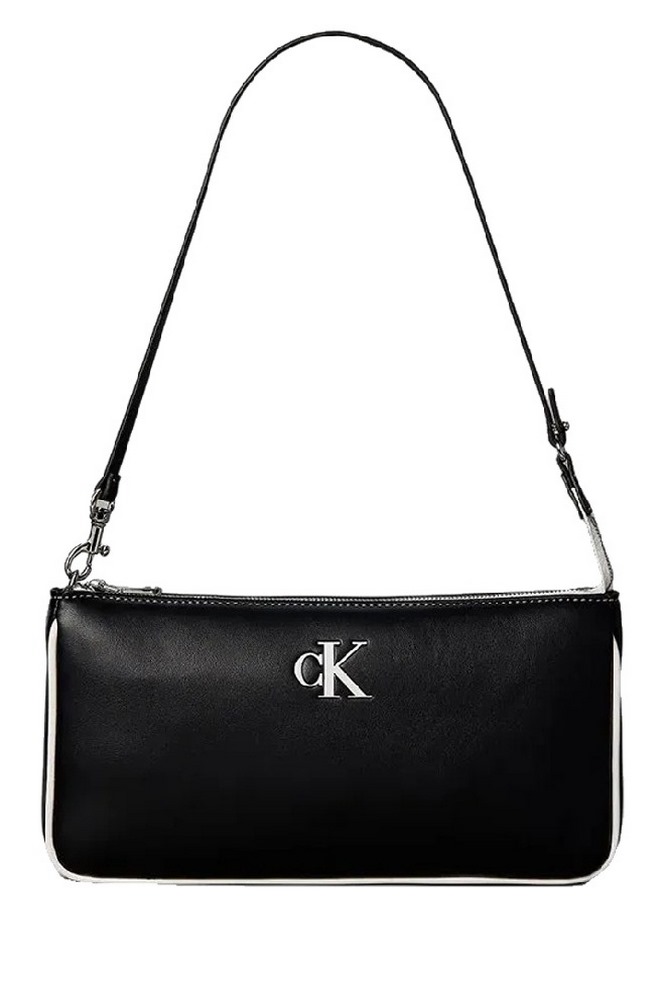 CALVIN KLEIN CONTRAST CK CONVERTIBLE POUCH ΤΣΑΝΤΑ ΓΥΝΑΙΚΕΙΑ BLACK
