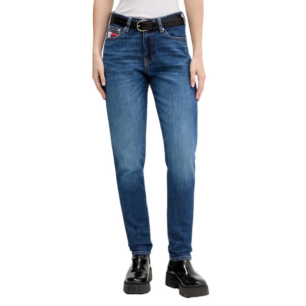 TOMMY JEANS LUCY MR SLIM RWB EI5159 ΠΑΝΤΕΛΟΝΙ ΓΥΝΑΙΚΕΙΟ DARK BLUE