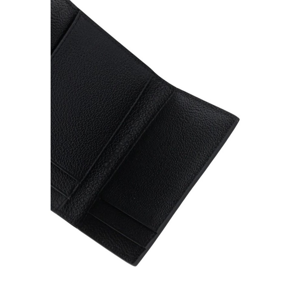 CALVIN KLEIN STONE LOCK SLOUCHY LTHR TRIFOL ΠΟΡΤΟΦΟΛΙ ΓΥΝΑΙΚΕΙΟ BLACK