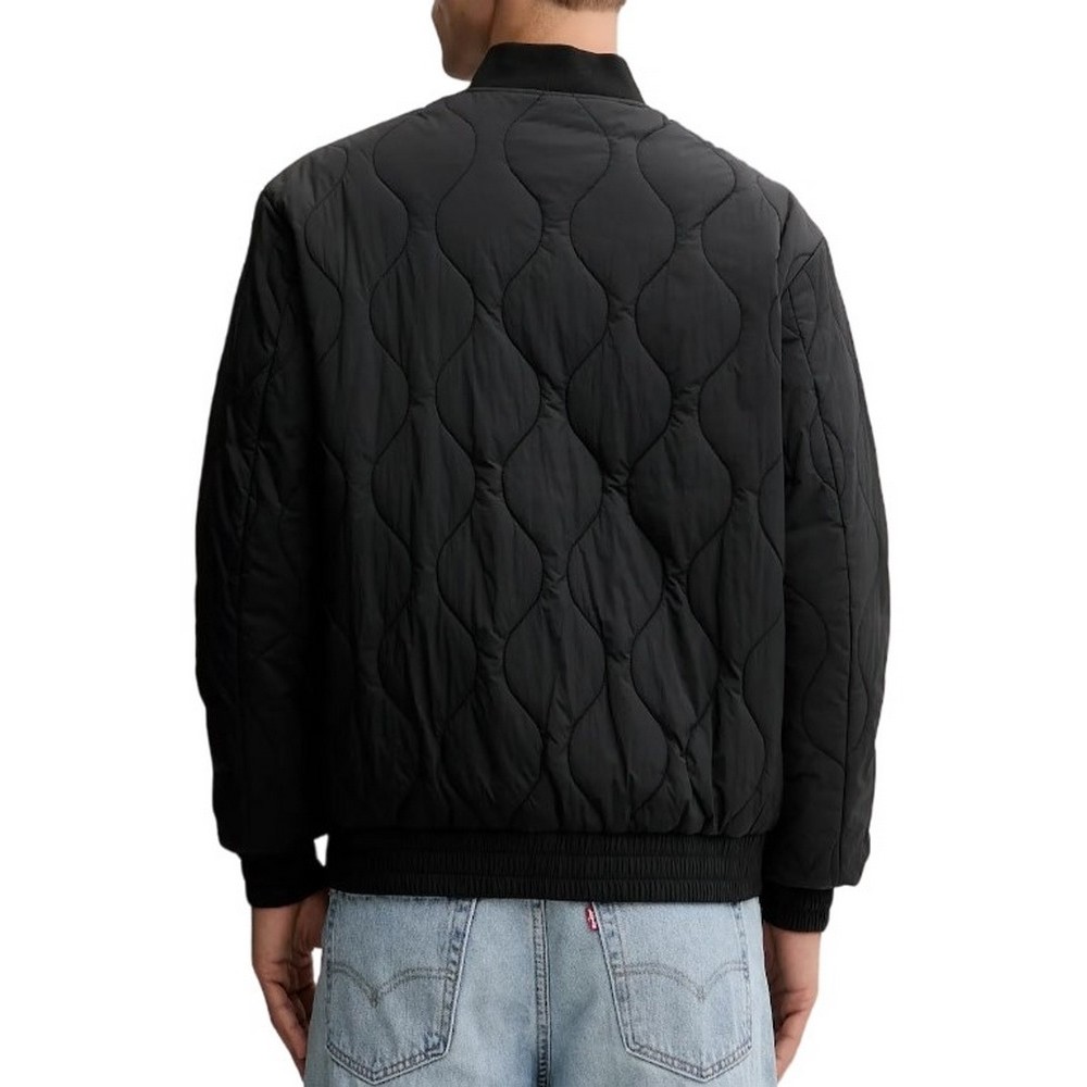TOMMY JEANS  LW QUILTED BOMBER JACKET ΜΠΟΥΦΑΝ ΑΝΔΡΙΚΟ BLACK