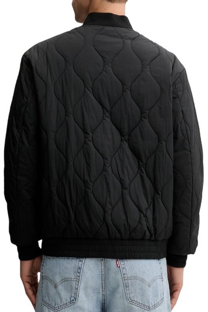 TOMMY JEANS  LW QUILTED BOMBER JACKET ΜΠΟΥΦΑΝ ΑΝΔΡΙΚΟ BLACK