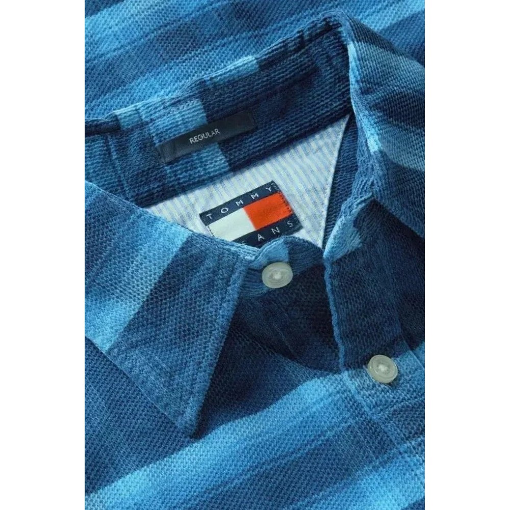 TOMMY JEANS REG PATTERN CORDUROY SHIRT ΠΟΥΚΑΜΙΣΟ ΑΝΔΡΙΚΟ CIEL