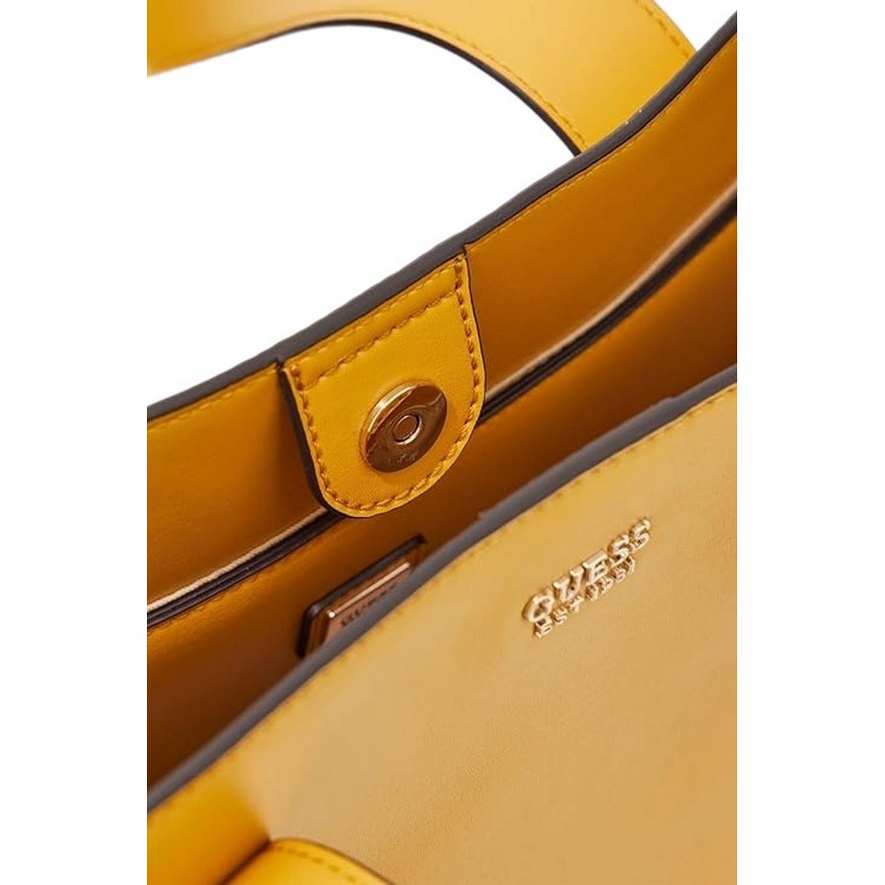 GUESS JOVIE SOCIETY SATCHEL ΤΣΑΝΤΑ ΓΥΝΑΙΚΕΙΑ YELLOW