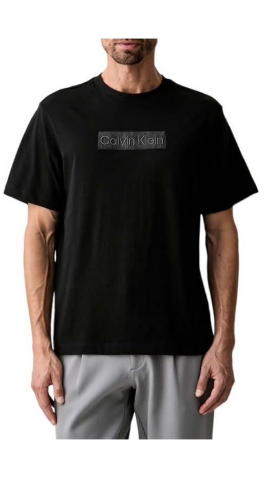CALVIN KLEIN 20S EU RECT EMBRD CALVIN GRPH T-SHIRT ΜΠΛΟΥΖΑ ΑΝΔΡΙΚΗ BLACK