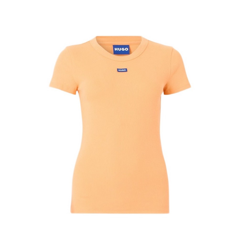 HUGO BOSS JERSEY BABY TEE B T-SHIRT ΜΠΛΟΥΖΑ ΓΥΝΑΙΚΕΙΑ ORANGE
