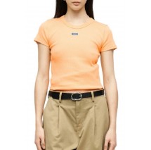 HUGO BOSS JERSEY BABY TEE B T-SHIRT ΜΠΛΟΥΖΑ ΓΥΝΑΙΚΕΙΑ ORANGE