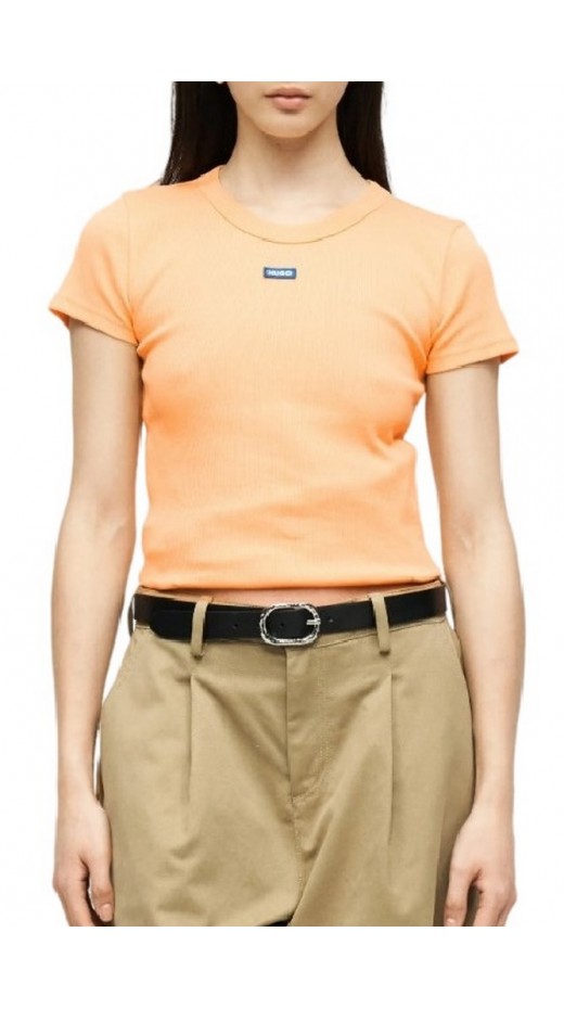 HUGO BOSS JERSEY BABY TEE B T-SHIRT ΜΠΛΟΥΖΑ ΓΥΝΑΙΚΕΙΑ ORANGE