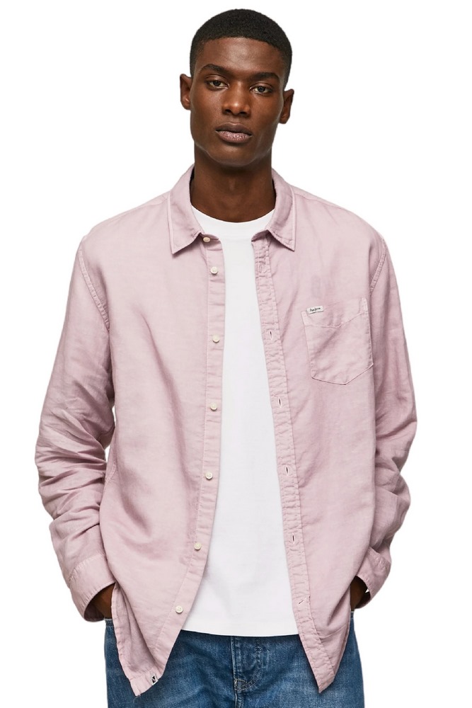 PEPE JEANS PARKER LONG ΠΟΥΚΑΜΙΣΟ ΑΝΔΡΙΚΟ PINK