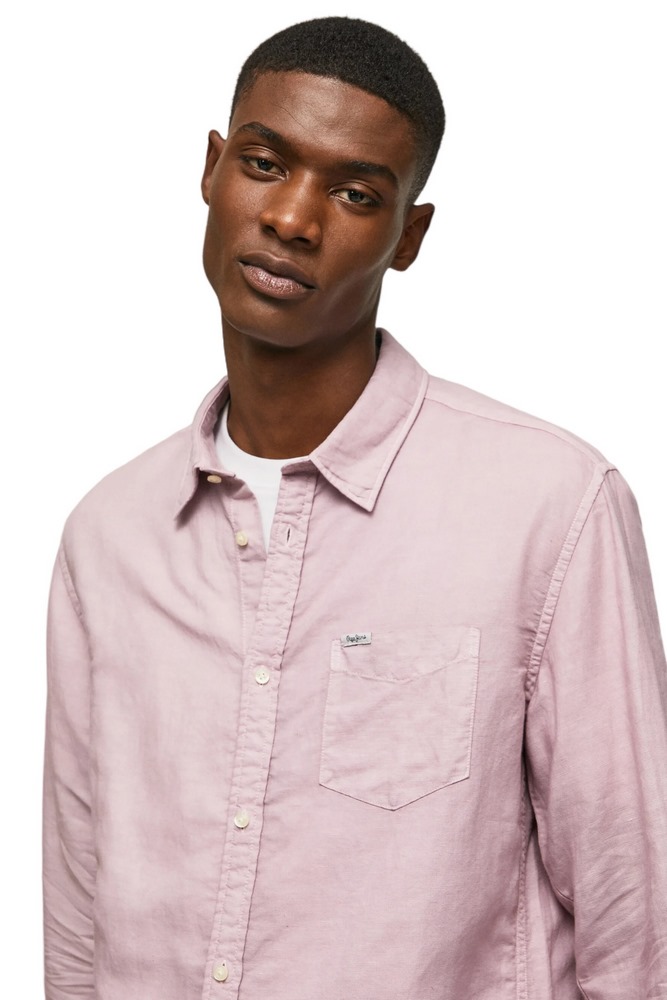 PEPE JEANS PARKER LONG ΠΟΥΚΑΜΙΣΟ ΑΝΔΡΙΚΟ PINK