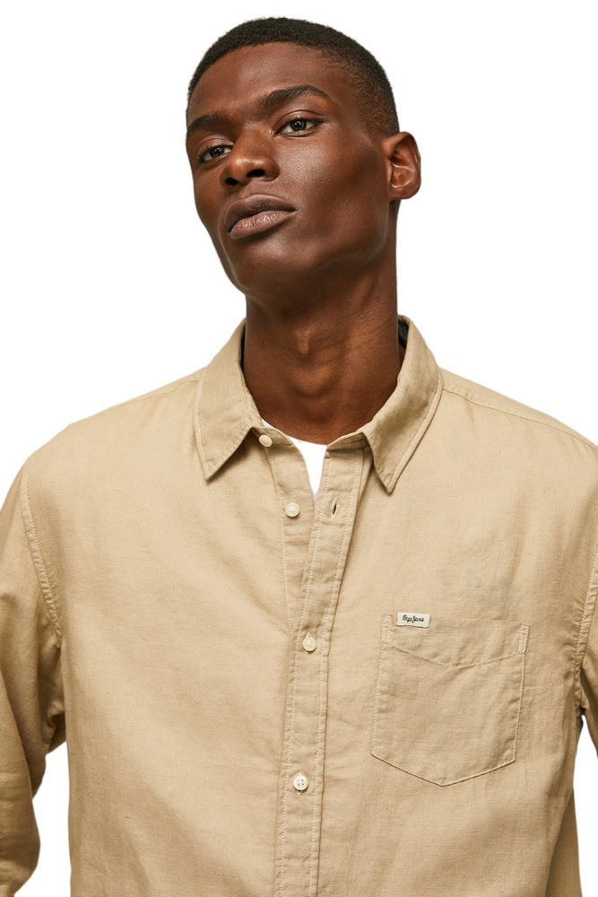 PEPE JEANS PARKER LONG ΠΟΥΚΑΜΙΣΟ ΑΝΔΡΙΚΟ BEIGE