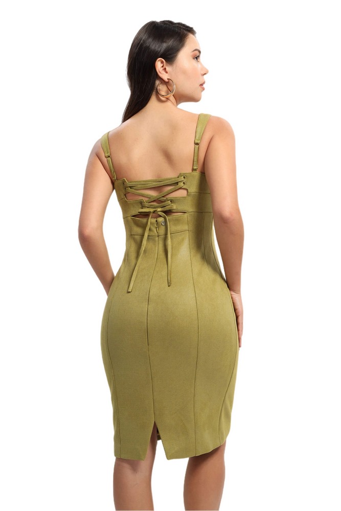 GUES SL ROSSELLA DRESS ΦΟΡΕΜΑ ΓΥΝΑΙΚΕΙΟ GREEN