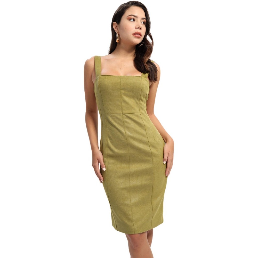 GUESS SL ROSSELLA DRESS ΦΟΡΕΜΑ ΓΥΝΑΙΚΕΙΟ GREEN