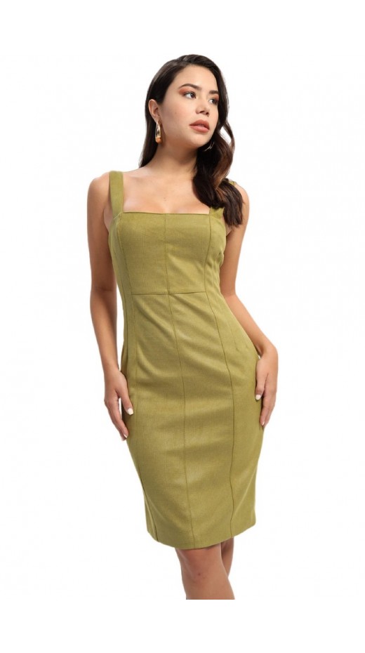 GUES SL ROSSELLA DRESS ΦΟΡΕΜΑ ΓΥΝΑΙΚΕΙΟ GREEN