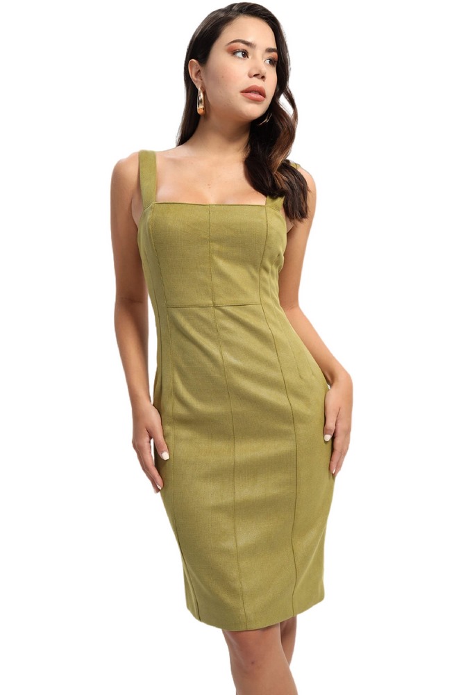 GUESS SL ROSSELLA DRESS ΦΟΡΕΜΑ ΓΥΝΑΙΚΕΙΟ GREEN