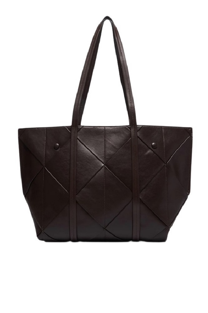 CALVIN KLEIN WOVEN MEDIUM CARRYALL ΤΣΑΝΤΑ ΓΥΝΑΙΚΕΙΑ BROWN