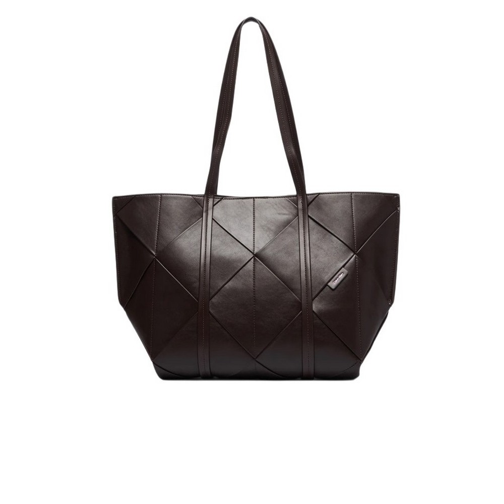 CALVIN KLEIN WOVEN MEDIUM CARRYALL ΤΣΑΝΤΑ ΓΥΝΑΙΚΕΙΑ BROWN