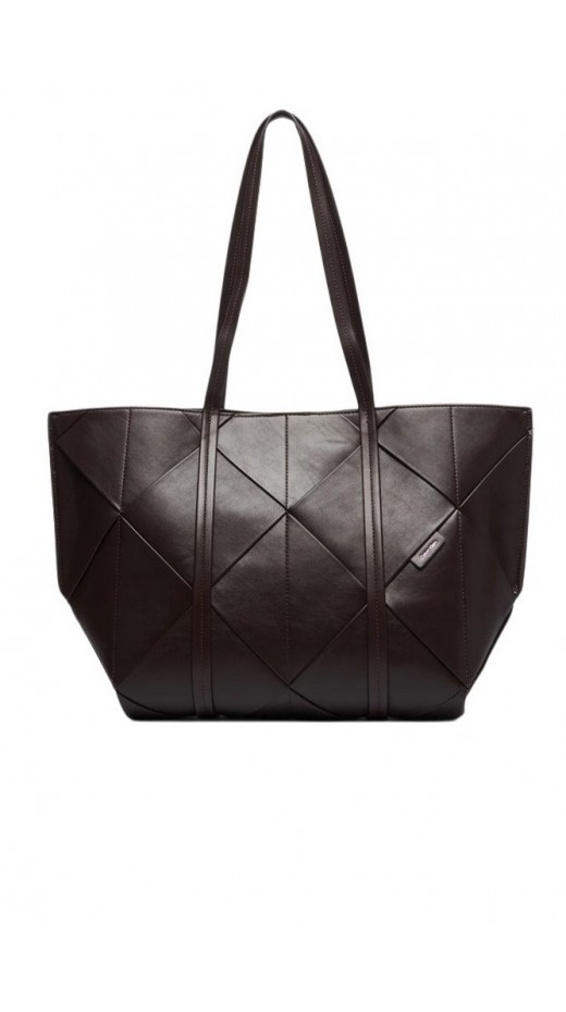 CALVIN KLEIN WOVEN MEDIUM CARRYALL ΤΣΑΝΤΑ ΓΥΝΑΙΚΕΙΑ BROWN