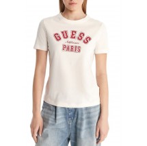 GUESS ANITA CN T-SHIRT ΜΠΛΟΥΖΑ ΓΥΝΑΙΚΕΙΑ WHITE