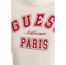 GUESS ANITA CN T-SHIRT ΜΠΛΟΥΖΑ ΓΥΝΑΙΚΕΙΑ WHITE