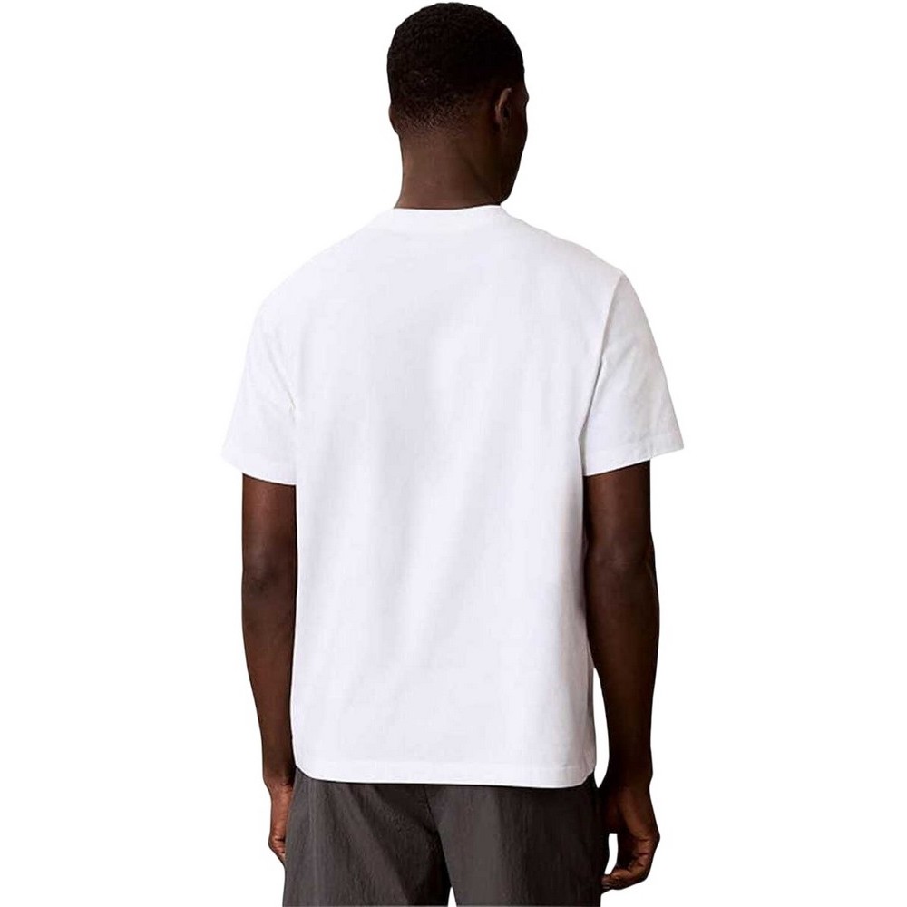 CALVIN KLEIN JEANS 20s EU SPW HD SHIN STNDRD GRA T-SHIRT ΜΠΛΟΥΖΑ ΑΝΔΡΙΚΗ BRIGHT WHITE