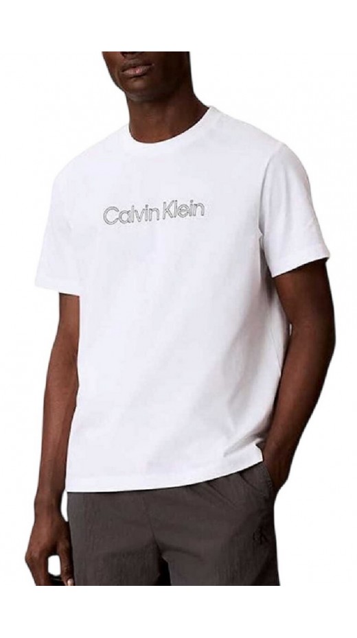 CALVIN KLEIN JEANS 20s EU SPW HD SHIN STNDRD GRA T-SHIRT ΜΠΛΟΥΖΑ ΑΝΔΡΙΚΗ BRIGHT WHITE