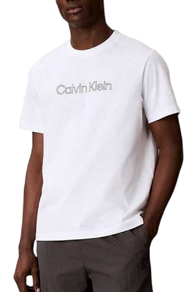 CALVIN KLEIN JEANS 20s EU SPW HD SHIN STNDRD GRA T-SHIRT ΜΠΛΟΥΖΑ ΑΝΔΡΙΚΗ BRIGHT WHITE