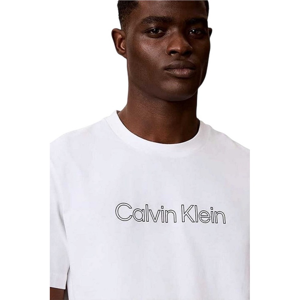 CALVIN KLEIN JEANS 20s EU SPW HD SHIN STNDRD GRA T-SHIRT ΜΠΛΟΥΖΑ ΑΝΔΡΙΚΗ BRIGHT WHITE