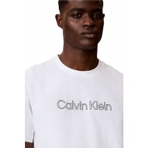 CALVIN KLEIN JEANS 20s EU SPW HD SHIN STNDRD GRA T-SHIRT ΜΠΛΟΥΖΑ ΑΝΔΡΙΚΗ BRIGHT WHITE