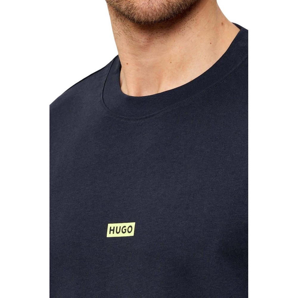 HUGO BOSS JERSEY NALONO T-SHIRT ΜΠΛΟΥΖΑ ΑΝΔΡΙΚΗ NAVY