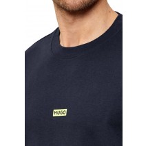 HUGO BOSS JERSEY NALONO T-SHIRT ΜΠΛΟΥΖΑ ΑΝΔΡΙΚΗ NAVY