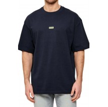 HUGO BOSS JERSEY NALONO T-SHIRT ΜΠΛΟΥΖΑ ΑΝΔΡΙΚΗ NAVY