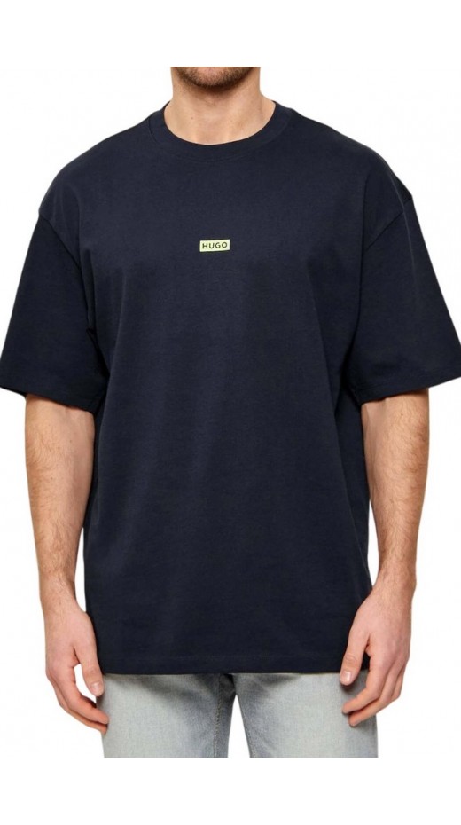 HUGO BOSS JERSEY NALONO T-SHIRT ΜΠΛΟΥΖΑ ΑΝΔΡΙΚΗ NAVY