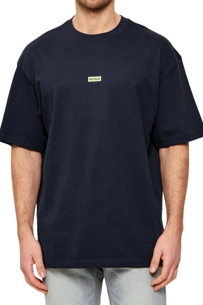 HUGO BOSS JERSEY NALONO T-SHIRT ΜΠΛΟΥΖΑ ΑΝΔΡΙΚΗ NAVY
