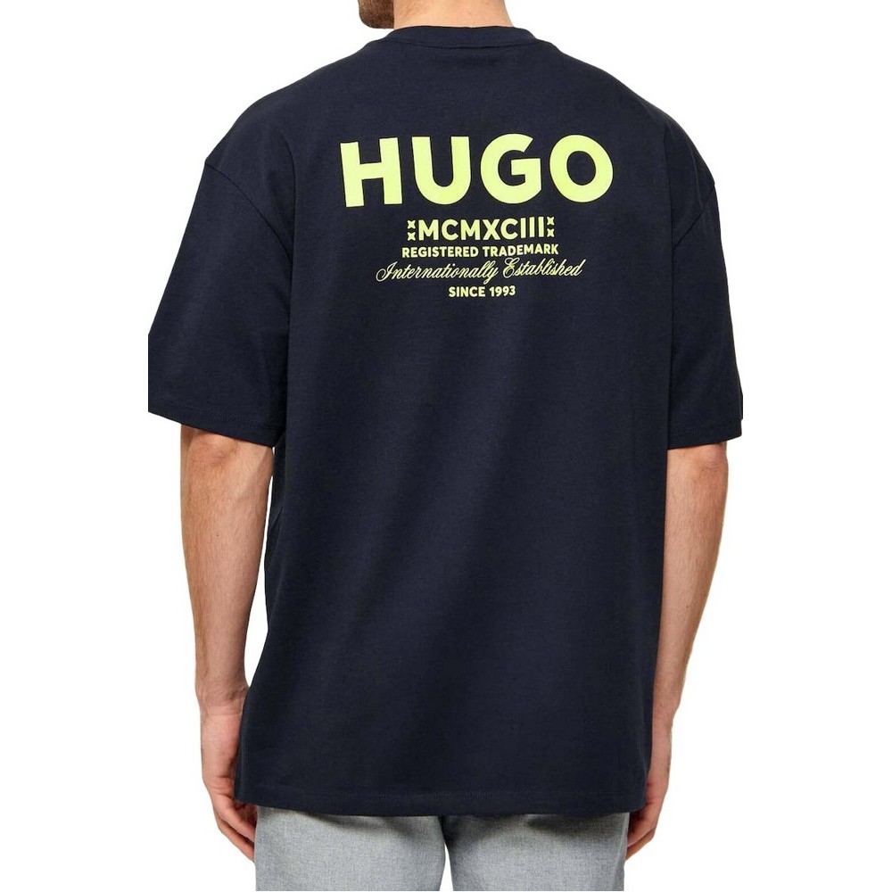 HUGO BOSS JERSEY NALONO T-SHIRT ΜΠΛΟΥΖΑ ΑΝΔΡΙΚΗ NAVY