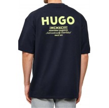 HUGO BOSS JERSEY NALONO T-SHIRT ΜΠΛΟΥΖΑ ΑΝΔΡΙΚΗ NAVY