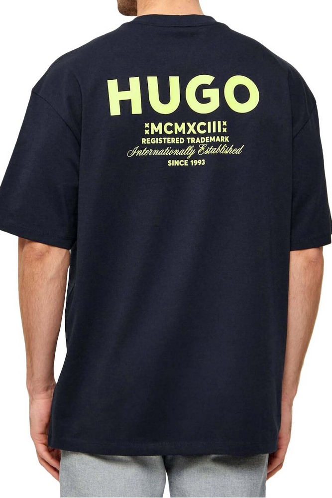 HUGO BOSS JERSEY NALONO T-SHIRT ΜΠΛΟΥΖΑ ΑΝΔΡΙΚΗ NAVY