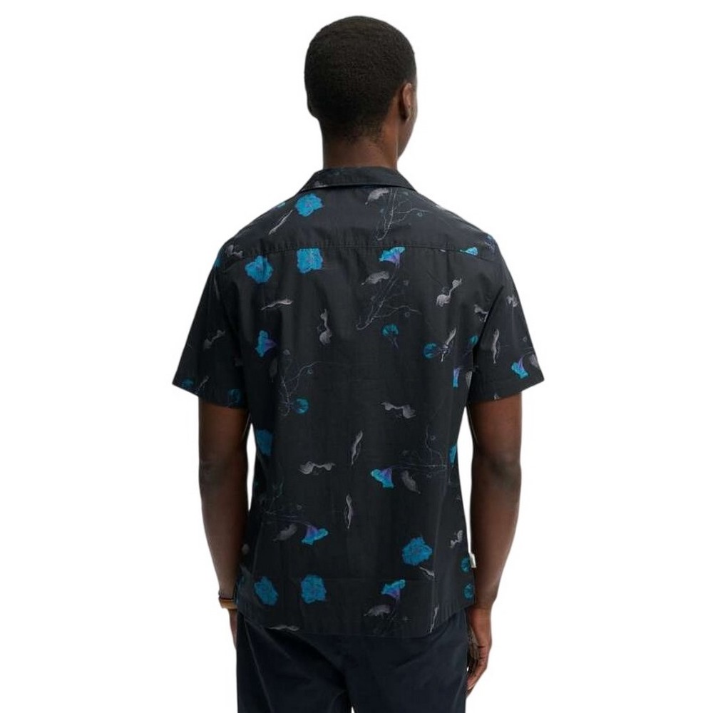 SUPERDRY D3 OVIN CABANA PRINT SHIRT ΠΟΥΚΑΜΙΣΟ ΑΝΔΡΙΚΟ BLACK