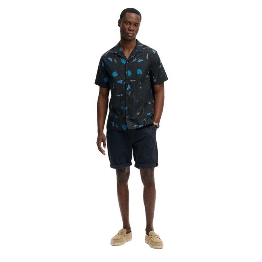 SUPERDRY D3 OVIN CABANA PRINT SHIRT ΠΟΥΚΑΜΙΣΟ ΑΝΔΡΙΚΟ BLACK