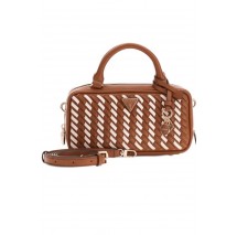 GUESS KORA MINI BOX SATCHEL ΤΣΑΝΤΑ ΓΥΝΑΙΚΕΙΑ CARAMEL