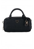 GUESS KORA MINI BOX SATCHEL ΤΣΑΝΤΑ ΓΥΝΑΙΚΕΙΑ BLACK