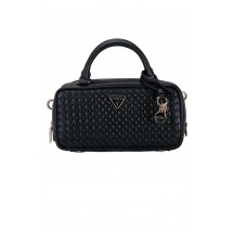 GUESS KORA MINI BOX SATCHEL ΤΣΑΝΤΑ ΓΥΝΑΙΚΕΙΑ BLACK