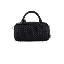 GUESS KORA MINI BOX SATCHEL ΤΣΑΝΤΑ ΓΥΝΑΙΚΕΙΑ BLACK