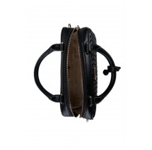GUESS KORA MINI BOX SATCHEL ΤΣΑΝΤΑ ΓΥΝΑΙΚΕΙΑ BLACK
