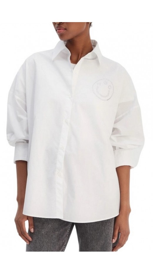 HUGO BOSS TAILORED BLOUSE EDAFNE B ΠΟΥΚΑΜΙΣΟ ΓΥΝΑΙΚΕΙΟ WHITE