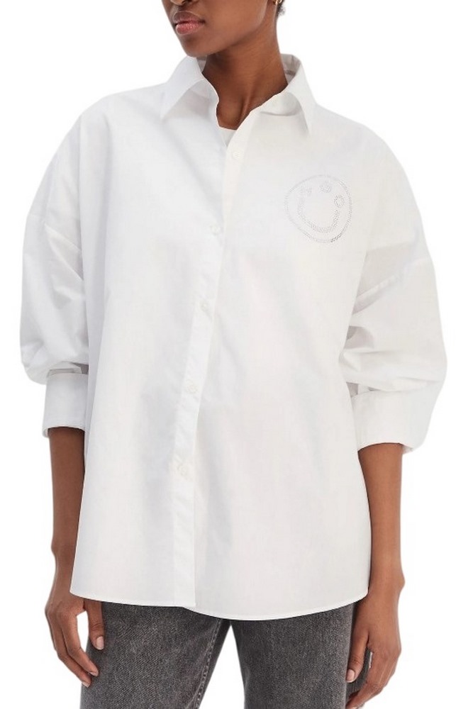 HUGO BOSS TAILORED BLOUSE EDAFNE B ΠΟΥΚΑΜΙΣΟ ΓΥΝΑΙΚΕΙΟ WHITE